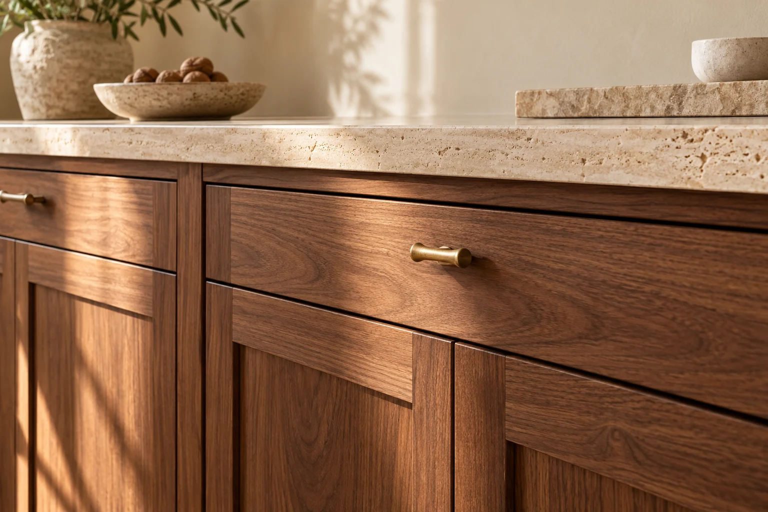 Walnut cabinet detail design concept